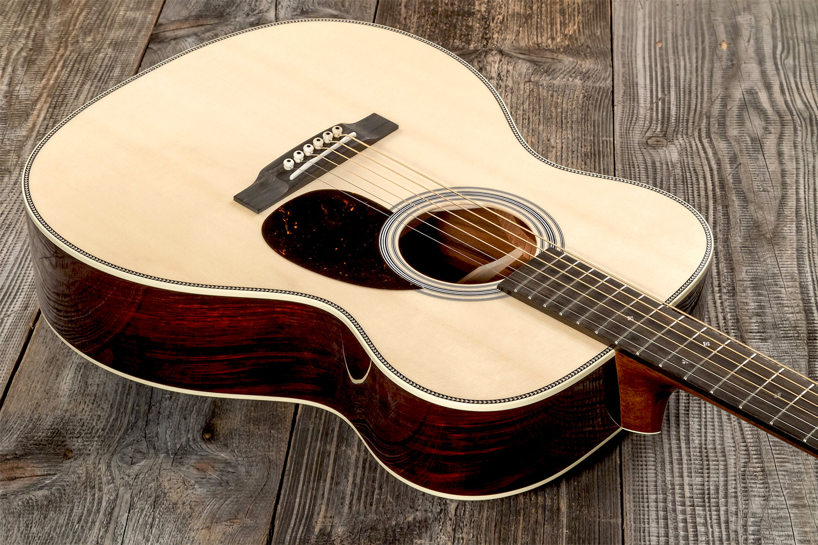 Martin Custom Shop Om Epicea Engelmann Cocobolo Eb #2736828 - Natural Clear - Westerngitarre & electro - Variation 1
