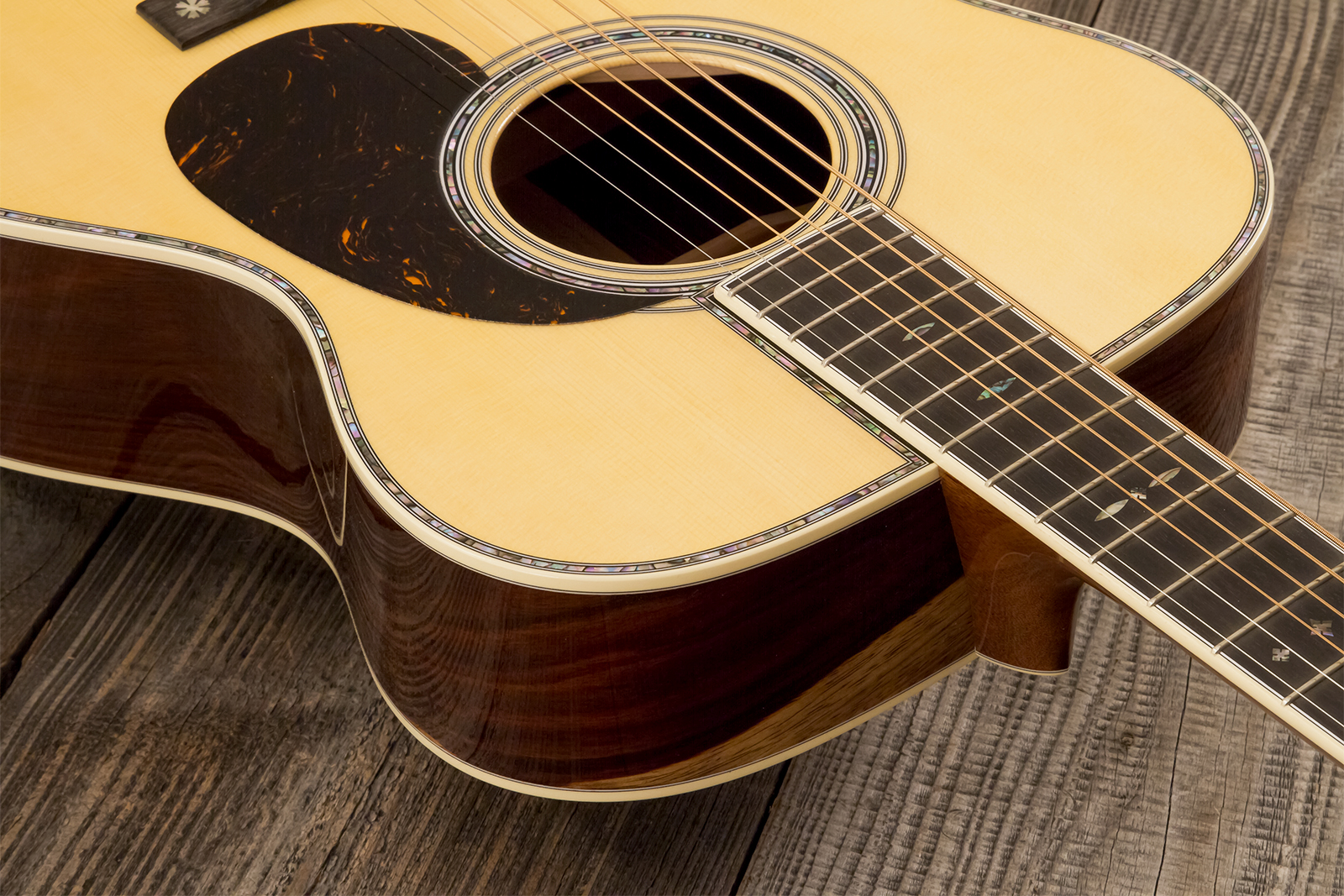 Martin Custom Shop Om Epicea Englemann / Palissandre Guatemala Eb #2969039 - Natural Aging Toner - Folk-Gitarre - Variation 5