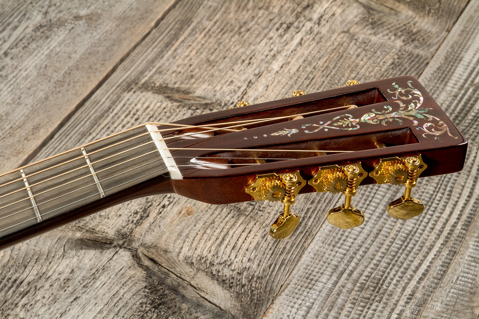 Martin Custom Shop Om Epicea Palissandre Guatemala Eb #2736829 - Natural Aged Toner - Westerngitarre & electro - Variation 8