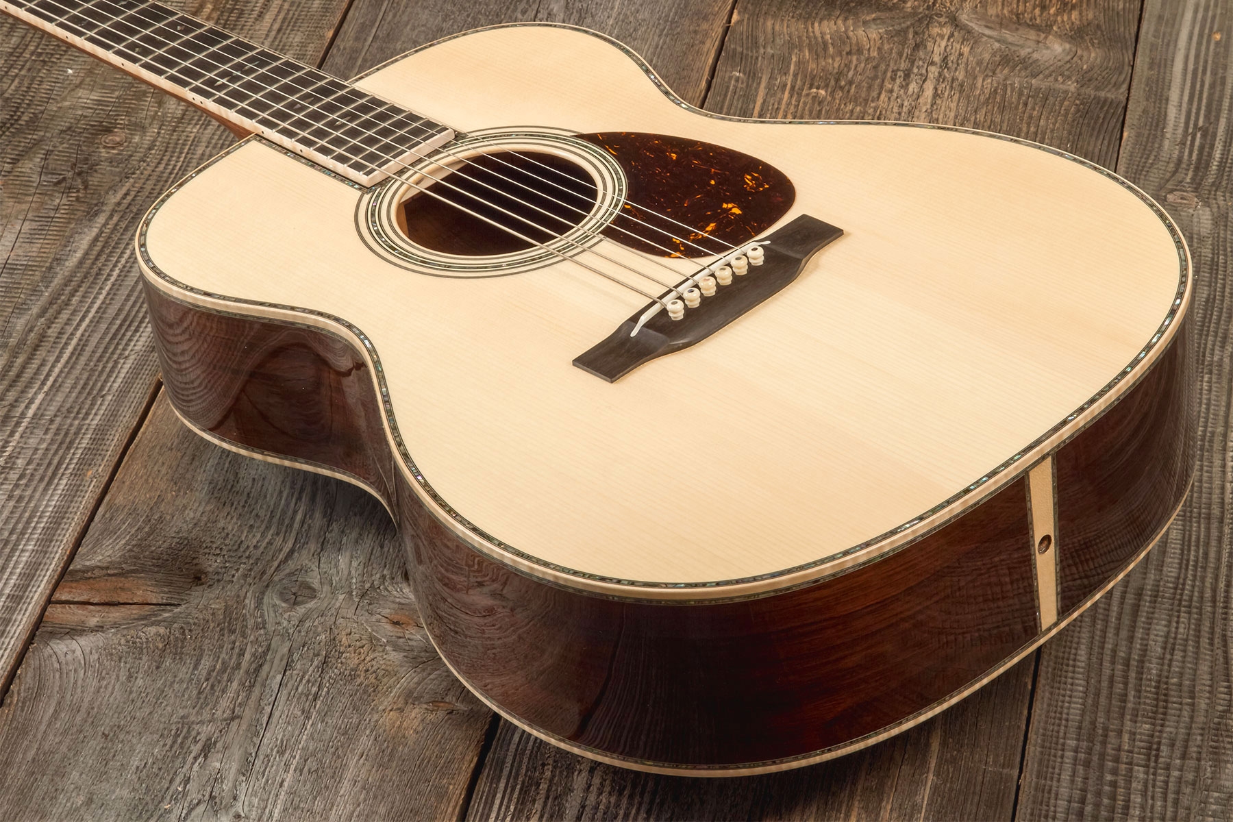 Martin Custom Shop Om45 Epicea Adirondack Palissandre Rio Eb #2814835 - Natural - Folk-Gitarre - Variation 2