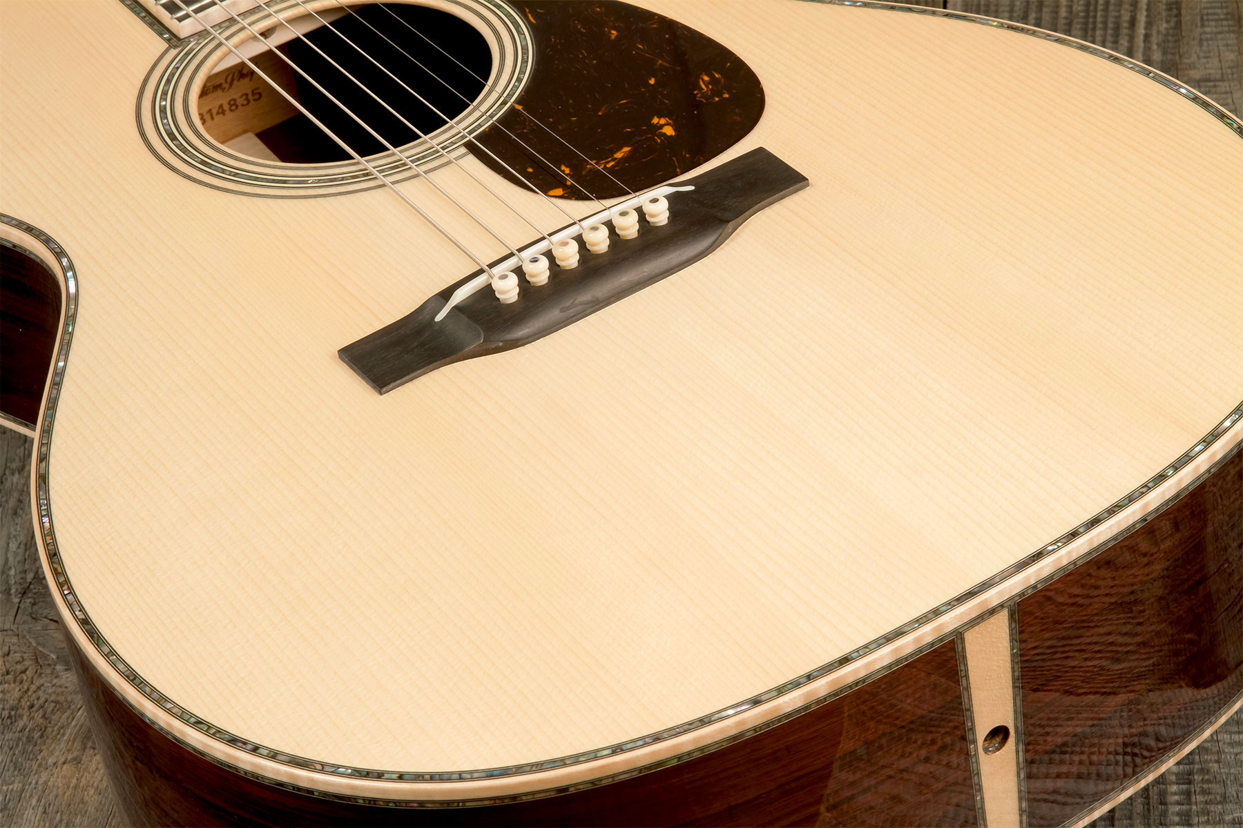 Martin Custom Shop Om45 Epicea Adirondack Palissandre Rio Eb #2814835 - Natural - Folk-Gitarre - Variation 3