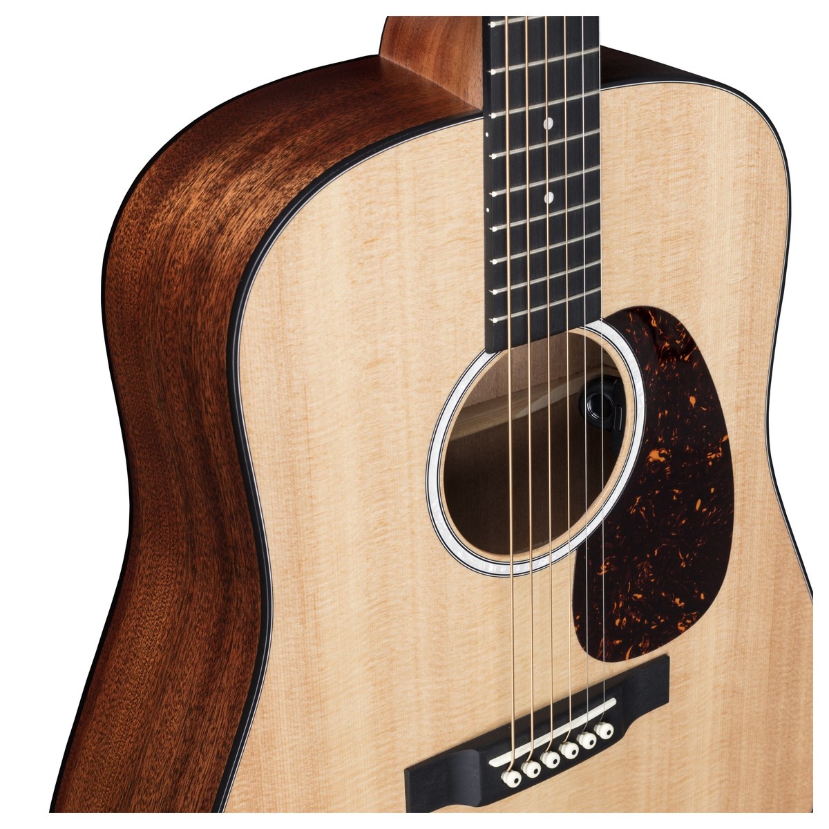 Martin D-10e Sitka Top Road Dreadnought Epicea Sapele Ric +housse - Natural Satin - Elektroakustische Gitarre - Variation 2