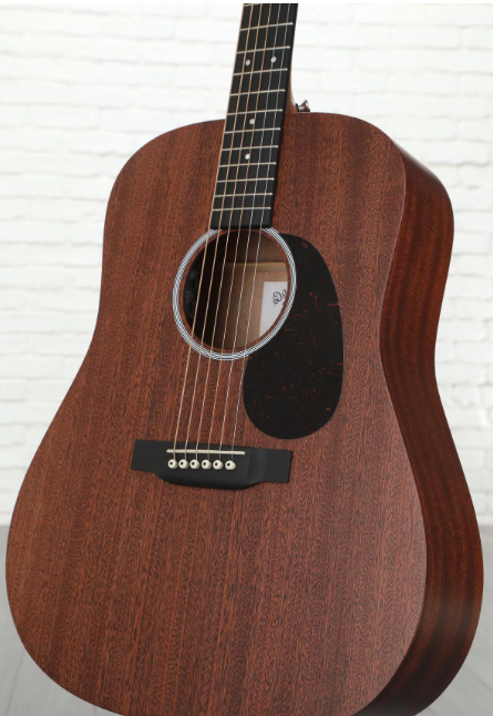 Martin D-10e Sapele Road Dreadnought Tout Sapele Ric +housse - Natural Satin - Western-Reisegitarre - Variation 1