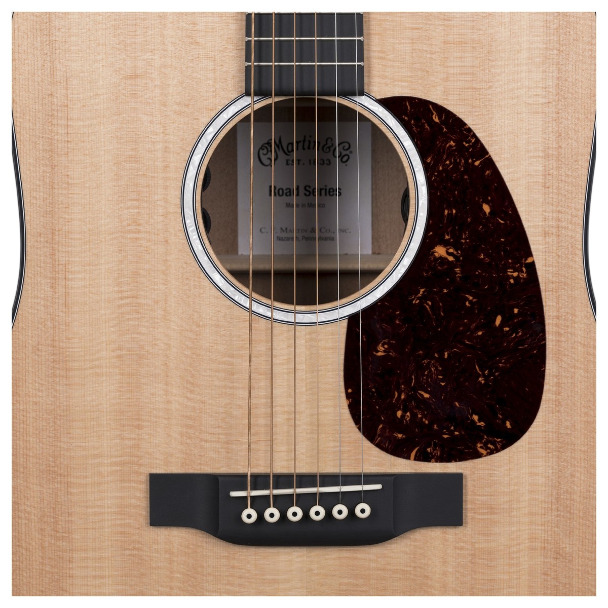 Martin D-12e Road Dreadnought Epicea Sapele Ric +housse - Natural - Elektroakustische Gitarre - Variation 3