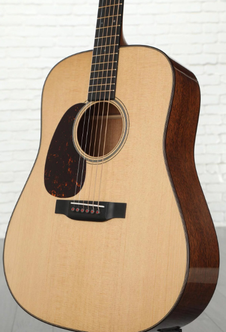 Martin D-18 Lh Modern Deluxe Dreadnought Gaucher Epicea Acajou Eb - Natural - Westerngitarre & electro - Variation 2