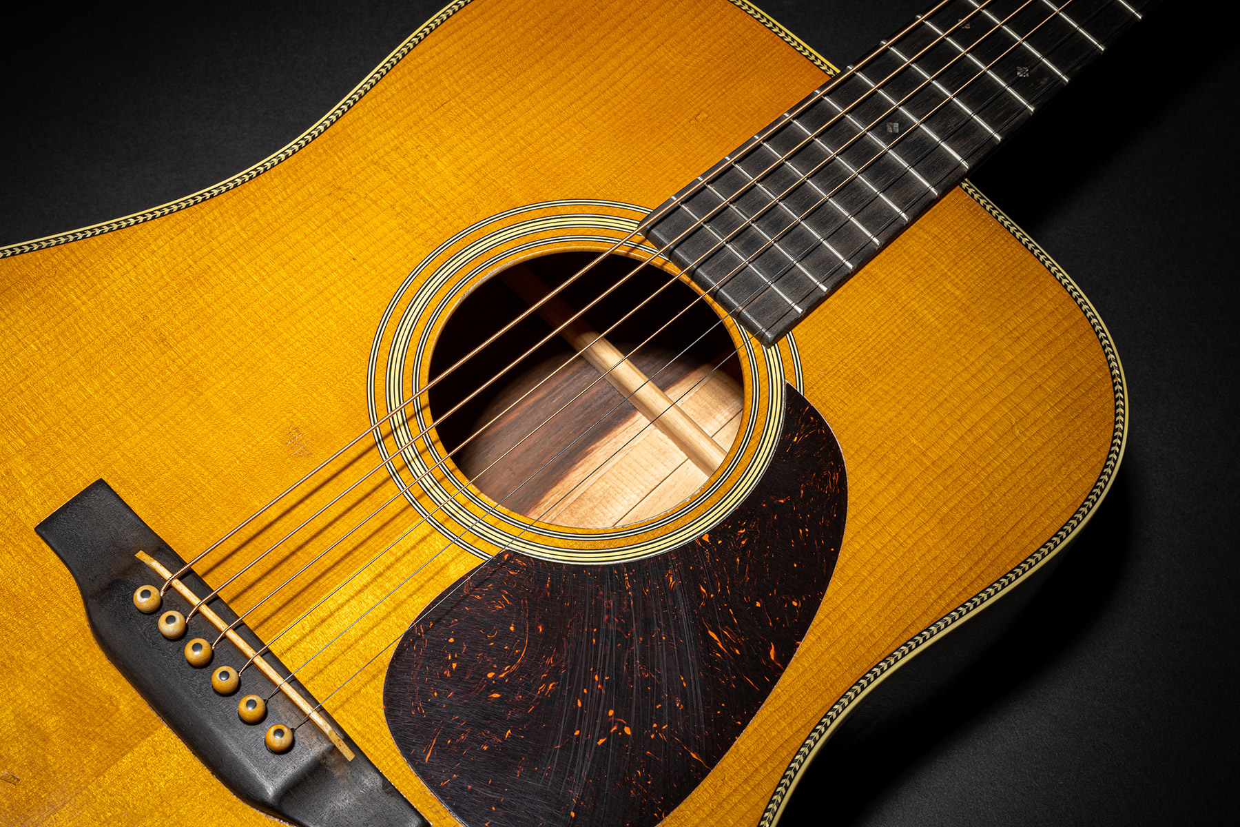 Martin D-28 Authentic 1937 Dreadnought Epicea Palissandre Eb - Aged Natural Vintage Gloss - Westerngitarre & electro - Variation 4