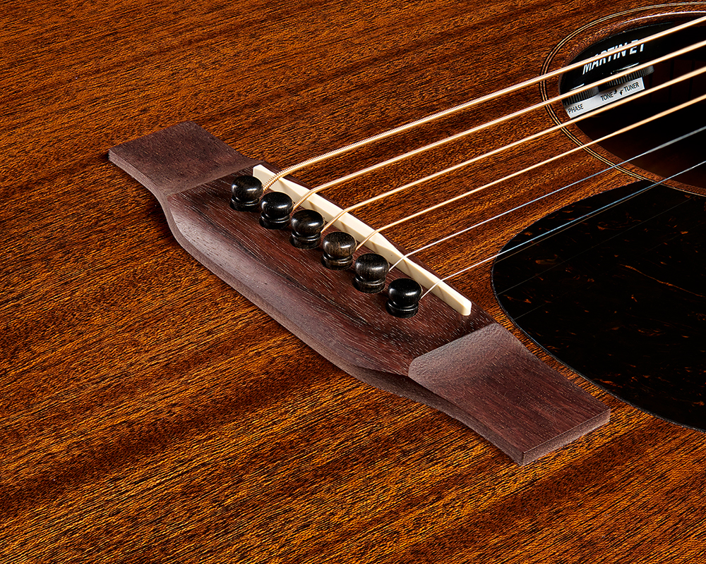 Martin D10e Sapele Retro Road Dreadnought Tout Sapele Eb - Dark Mahogany - Folk-Gitarre - Variation 3