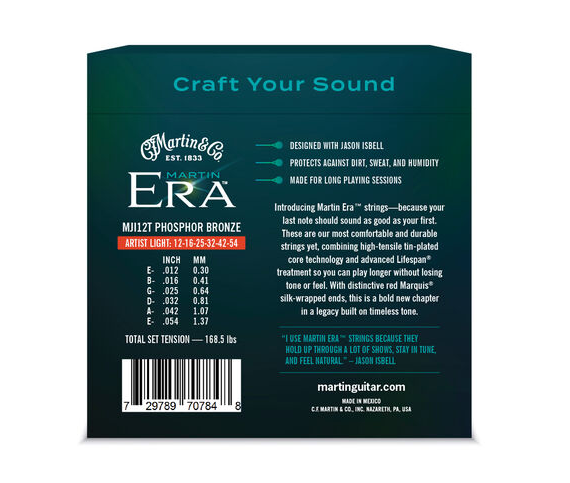 Martin Era Jason Isbell Phosphor Bronze Treated Light - Westerngitarre Saiten - Variation 1