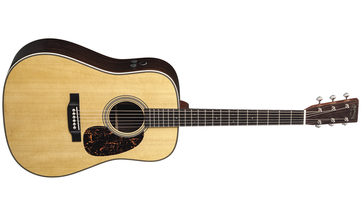 Martin Hd-28e Standard Re-imagined Dreadnought Epicea Palissandre Eb - Natural Aging Toner - Elektroakustische Gitarre - Variation 1