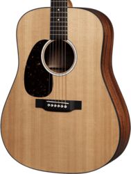 Linkshändige folkgitarre Martin D-10EL Sitka Top Road Linkshänder +Bag - Natural