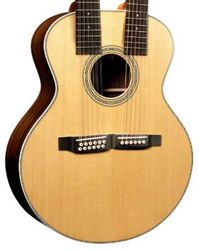 Folk-gitarre Martin Grand J-28E DN 6/12-String - Natural Aging Toner