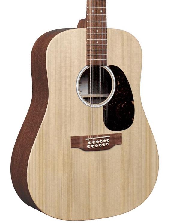 Folk-gitarre Martin D-X2E 12-String - Natural satin