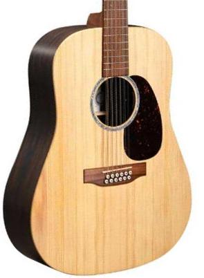 Folk-gitarre Martin D-X2E Brazilian 12-String - natural