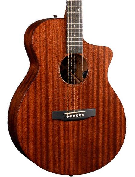 Folk-gitarre Martin Road SC-10E Sapele - Natural satin