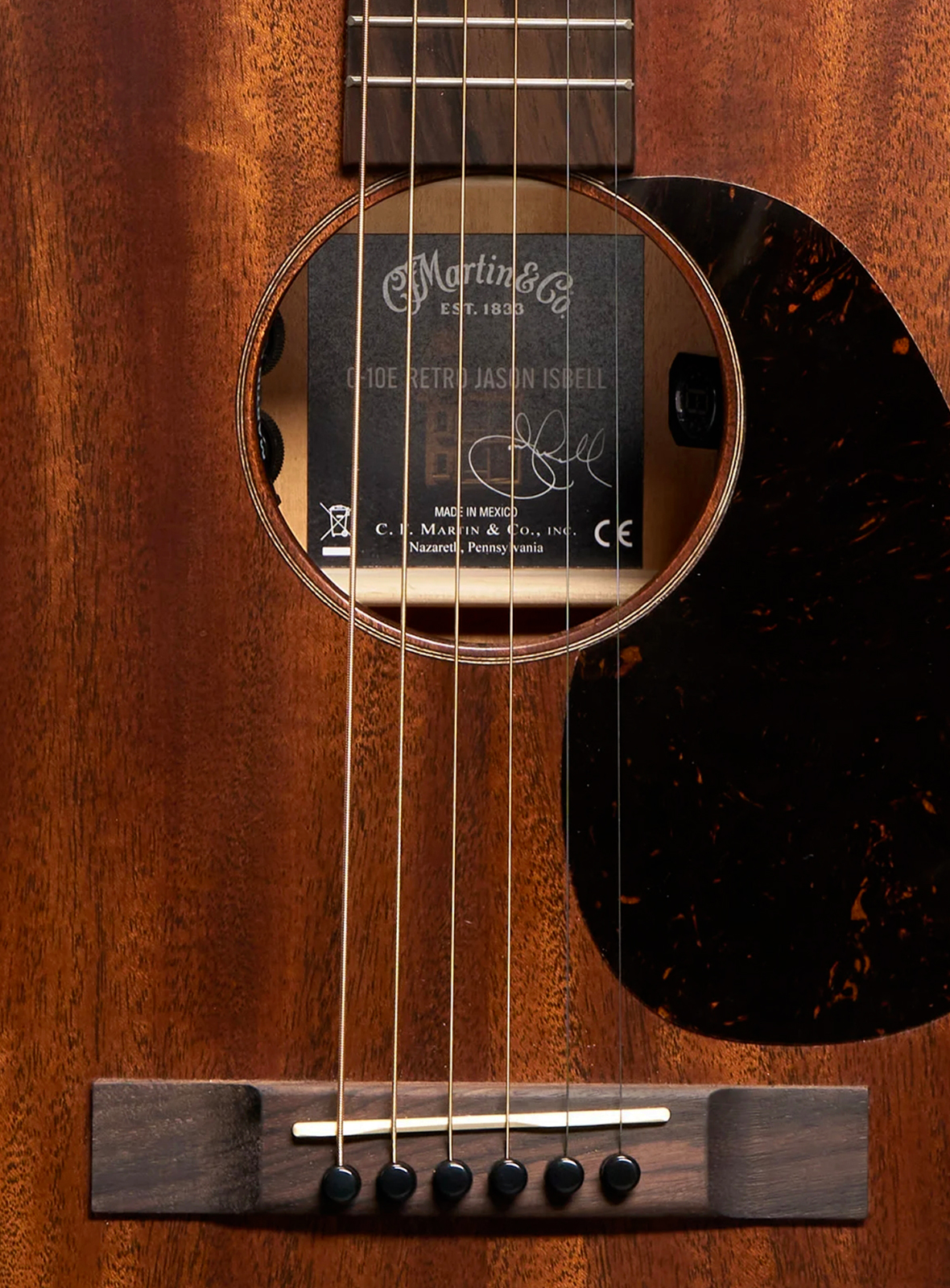 Martin Jason Isbell 010 Retro Road Signature Parlor Shsc Acajou Rw - Natural Satin - Folk-Gitarre - Variation 2