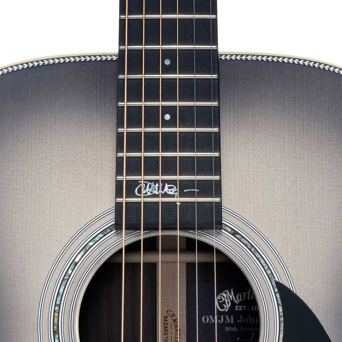 Martin John Mayer Omjm Signature 20th Anniversary Epicea Palissandre Eb - Silverburst - Westerngitarre & electro - Variation 9