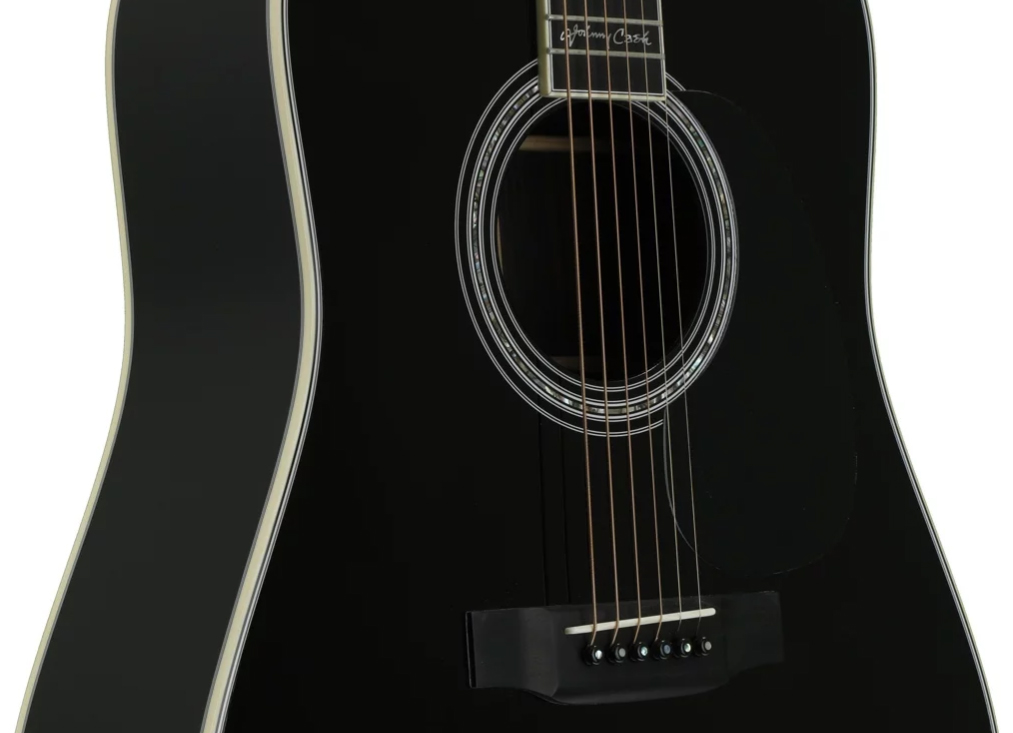 Martin Johnny Cash D-35 Signature Dreadnought Epicea Palissandre Eb - Black - Westerngitarre & electro - Variation 1
