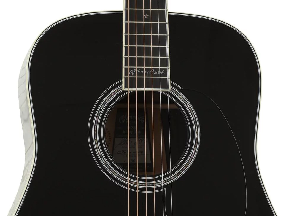 Martin Johnny Cash D-35 Signature Dreadnought Epicea Palissandre Eb - Black - Westerngitarre & electro - Variation 2