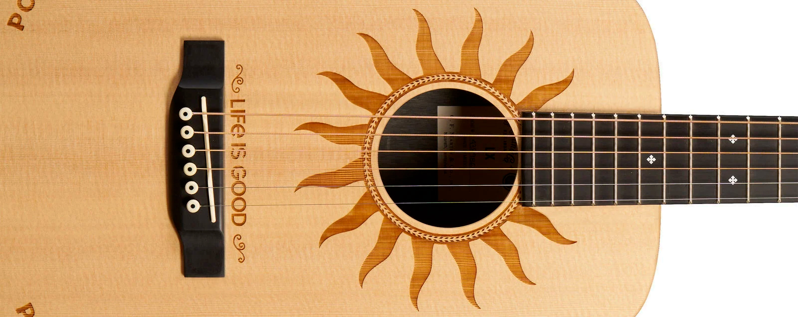 Martin Lx2 Life Is Good Little Martin Dreadnought Mini Shsc Epicea Palissandre Hpl Ric - Natural Satin - Folk-Gitarre - Variation 2