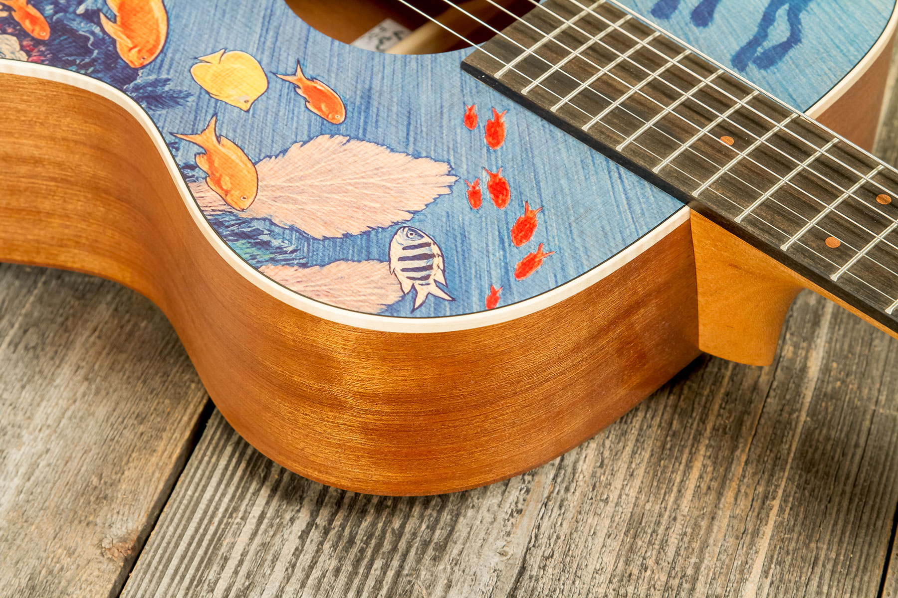 Martin Om Biosphere Orchestra Epicea Sapele Eb #2860969 - Robert Goetzl Ocean Artwork Satin - Folk-Gitarre - Variation 7