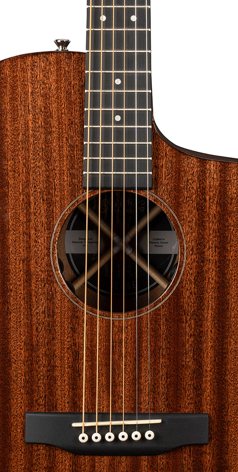 Martin Sc-10e Sapele Road S Om Cw Tout Sapele Ric - Natural Satin - Elektroakustische Gitarre - Variation 2