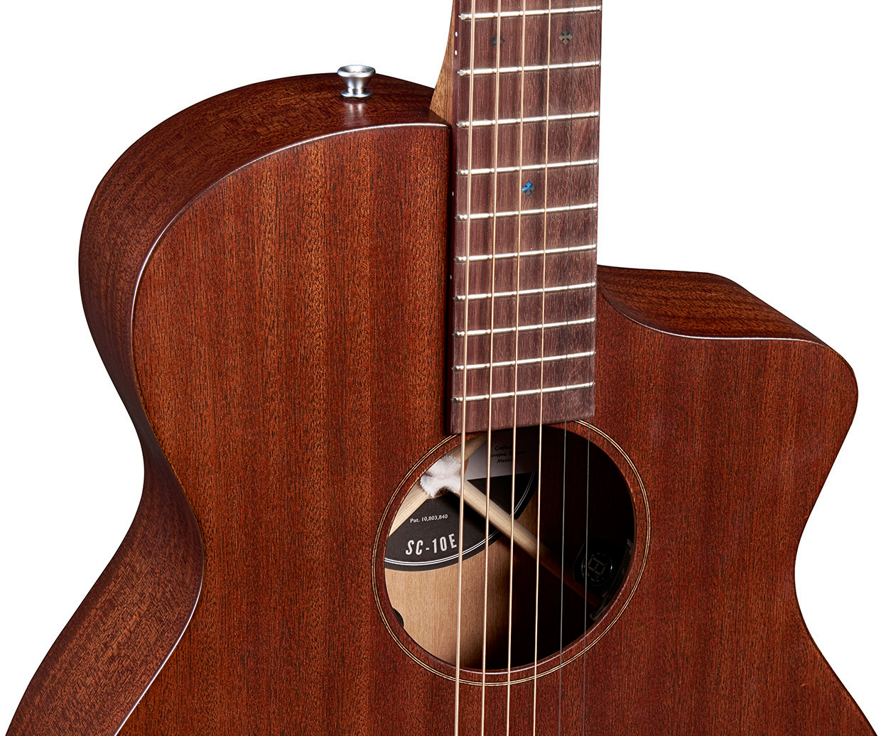 Martin Sc10e Modern Sapele Road S Om Tout Sapele Eb - Dark Mahogany - Folk-Gitarre - Variation 2