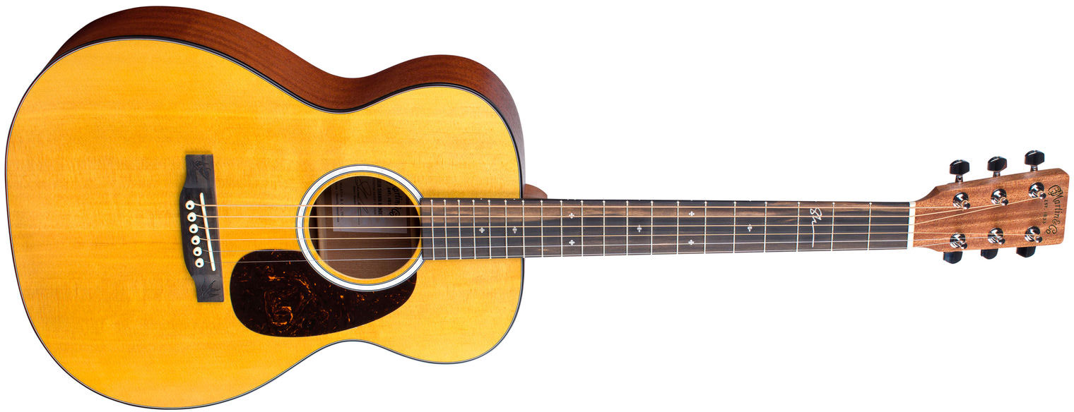 Martin Shawn Mendes 000jr-10e Signature Epicea Sapele Eb - Natural Satin - Western-Reisegitarre - Variation 1