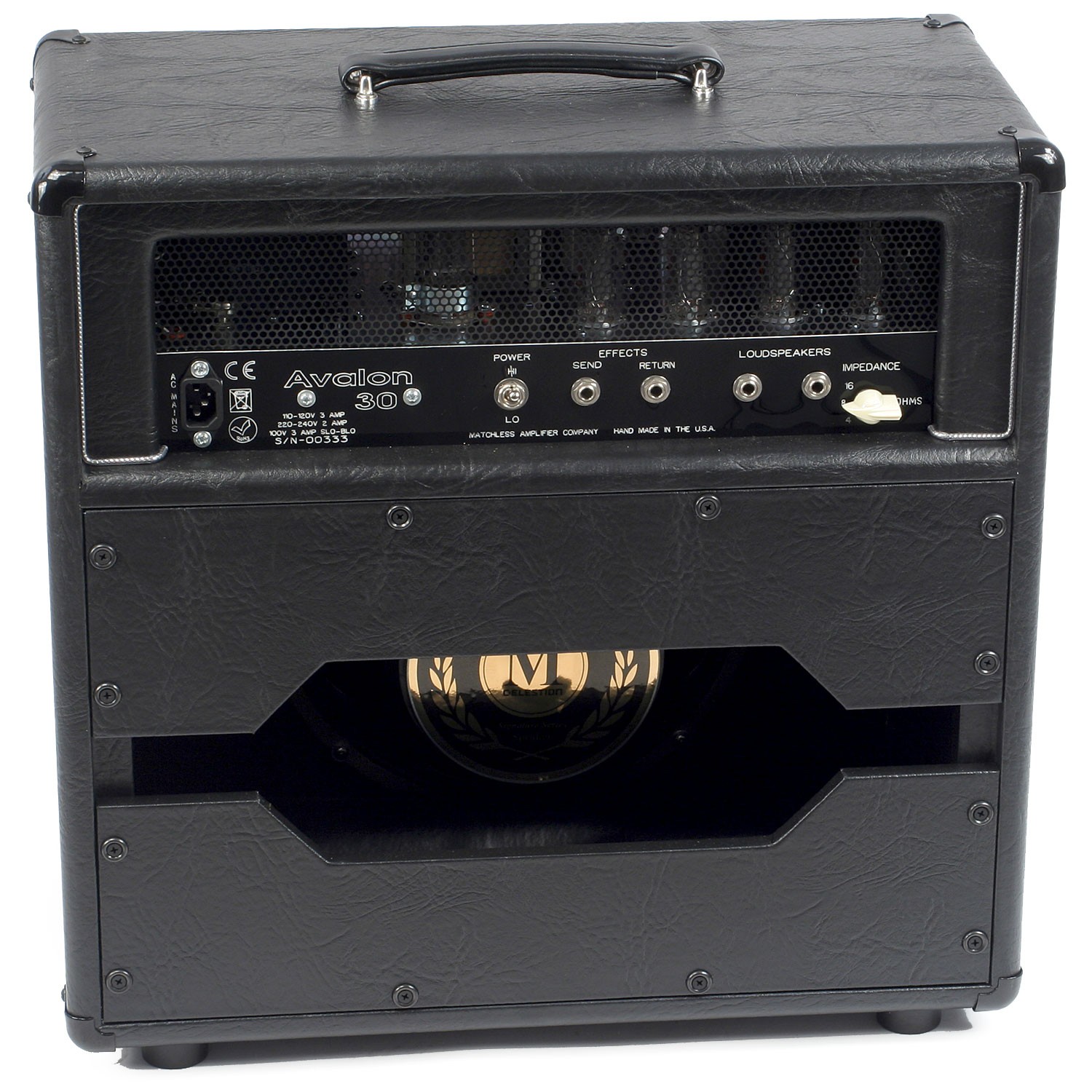 Matchless Avalon 30 112 Reverb 1x12 30w Black/silver - Combo für E-Gitarre - Variation 1