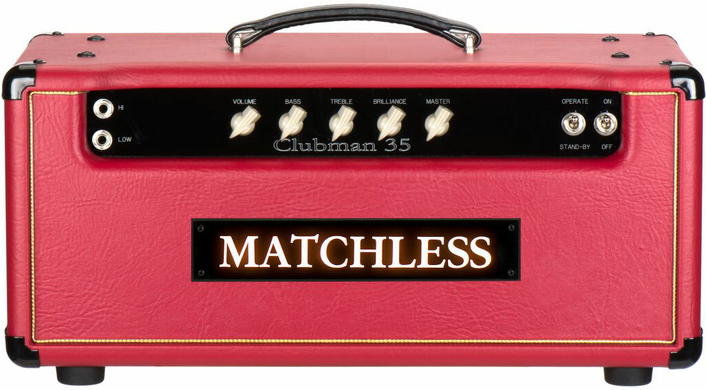 Matchless Clubman 35 Head 35w Red/silver - E-Gitarre Topteil - Main picture