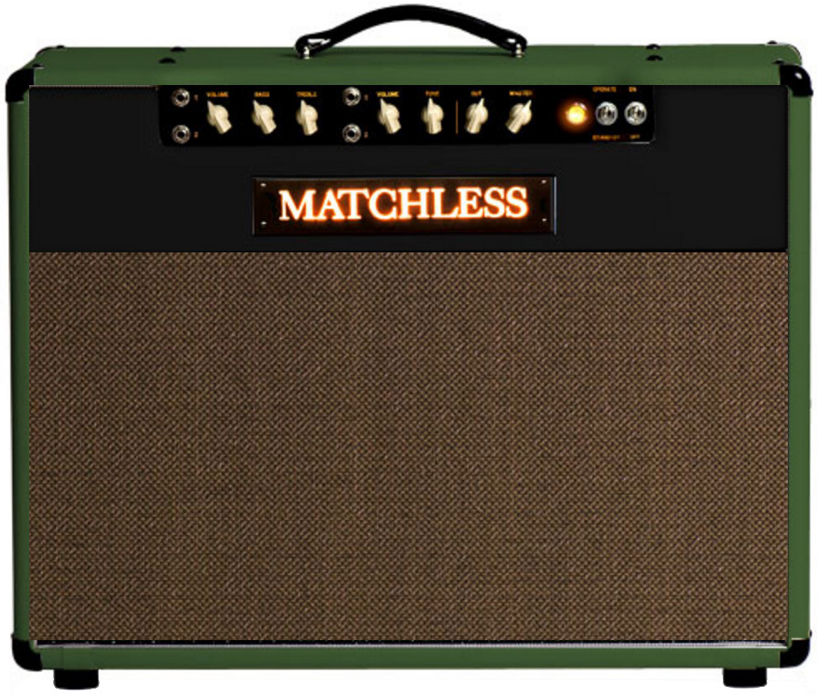 Matchless Sc Mini 1x12 6w Green/black/gold - Combo für E-Gitarre - Main picture