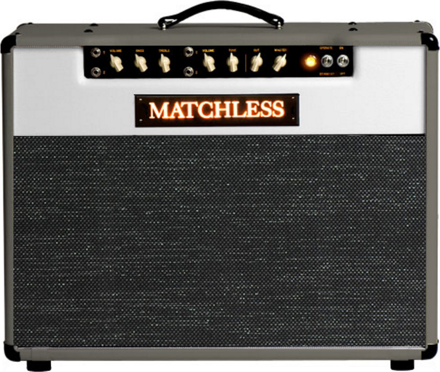Matchless Spitfire 15 112 Reverb 15w 1x12 Dark Gray/silver - Combo für E-Gitarre - Main picture