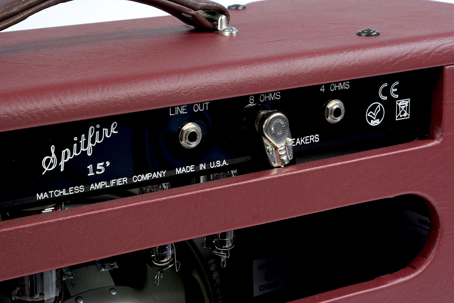 Matchless Spitfire 15 112 Reverb 15w 1x12 Burgundy/gold - Combo für E-Gitarre - Variation 4