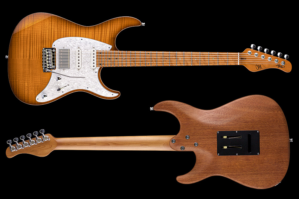 Mayones Guitars Aquila Fm 6 Hss Trem Mn - 2-tone Sunburst - E-Gitarre in Str-Form - Variation 1