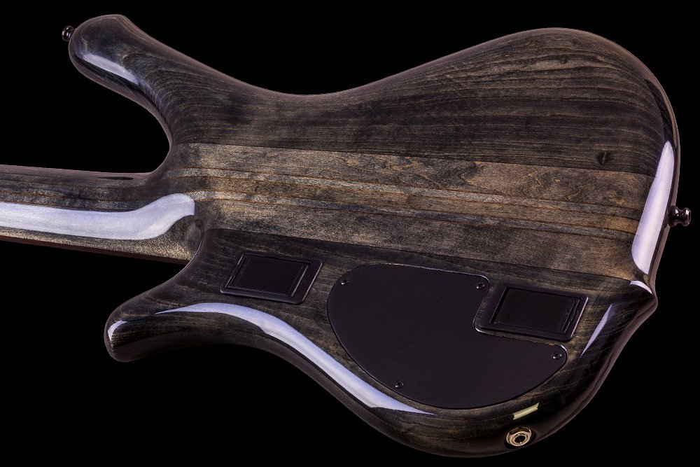 Mayones Guitars Comodous 5 Ash Eye Poplar Aguilar Pf - Liquid Black - Solidbody E-bass - Variation 4