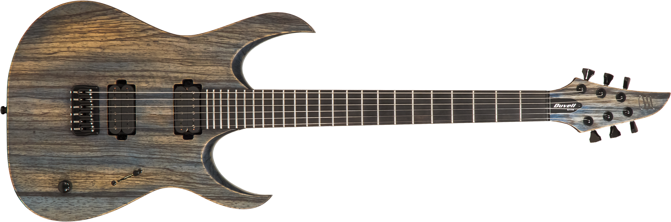 Mayones Guitars Duvell Bl 6 2h Seymour Duncan Ht Eb - Antique Blue - E-Gitarre aus Metall - Main picture