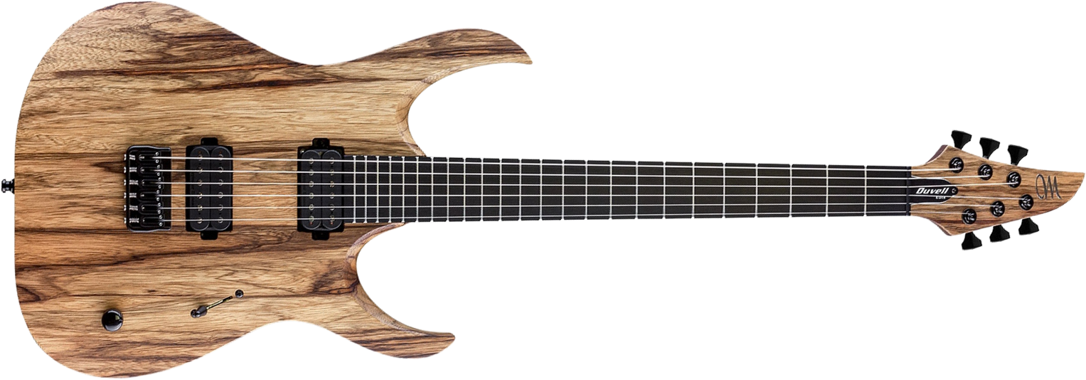 Mayones Guitars Duvell Bl 6 2h Seymour Duncan Ht Eb - Natural Korina - E-Gitarre aus Metall - Main picture