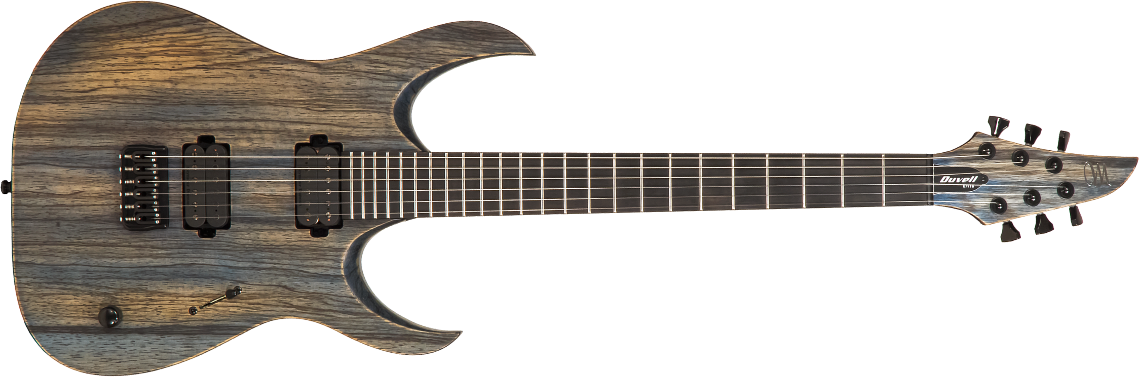 Mayones Guitars Duvell Bl 6 2h Seymour Duncan Ht Eb #2210151 - Antique Blue - E-Gitarre in Str-Form - Main picture