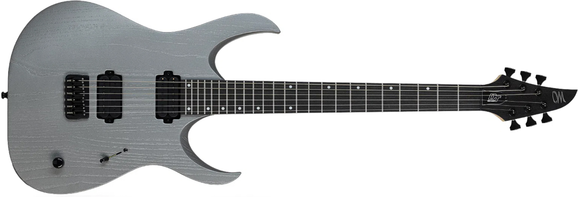 Mayones Guitars Duvell Dt6 2h Ht Bl - Gunmetal Grey Metallic Matt - E-Gitarre in Str-Form - Main picture