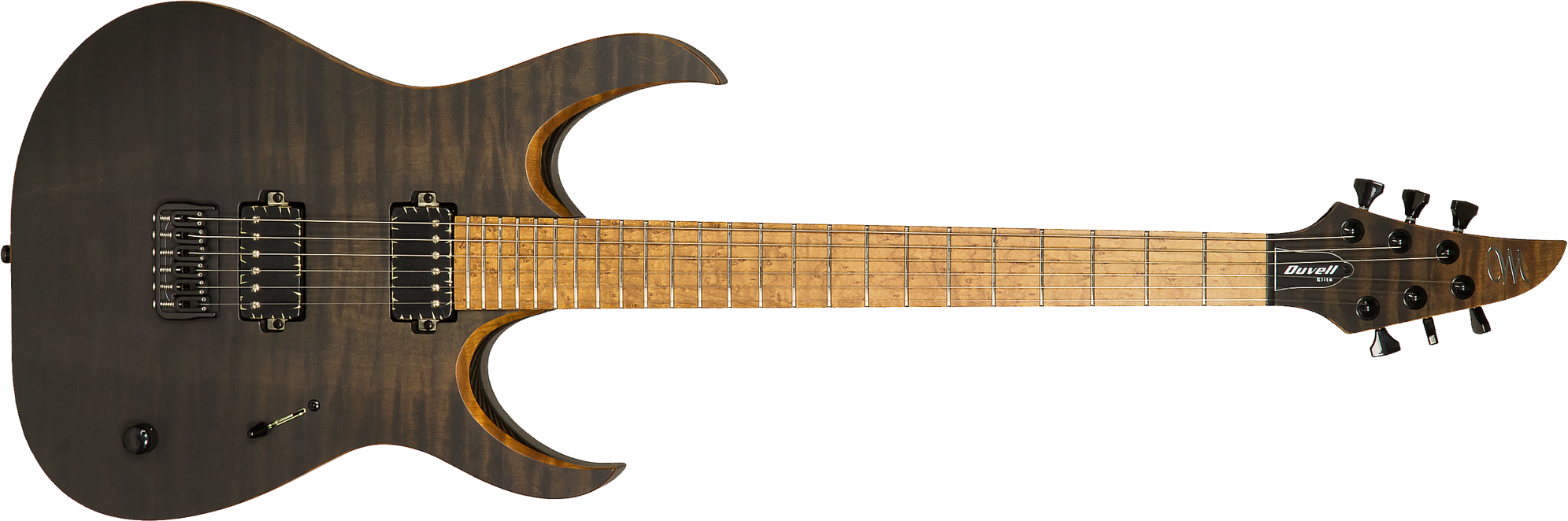 Mayones Guitars Duvell Elite 6 2h Seymour Duncan Ht Mn #df2106534 - Trans Jeans Black Horizon - E-Gitarre aus Metall - Main picture
