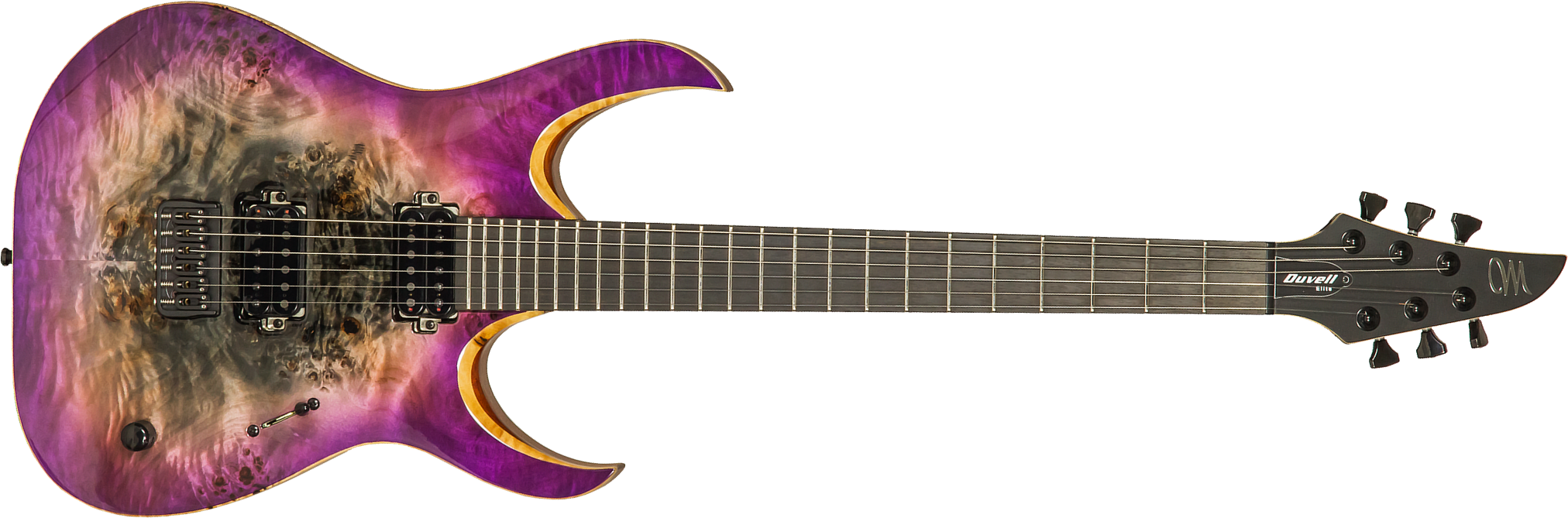 Mayones Guitars Duvell Elite 6 Hh Seymour Duncan Ht Eb #df2105470 - Supernova Purple - E-Gitarre aus Metall - Main picture