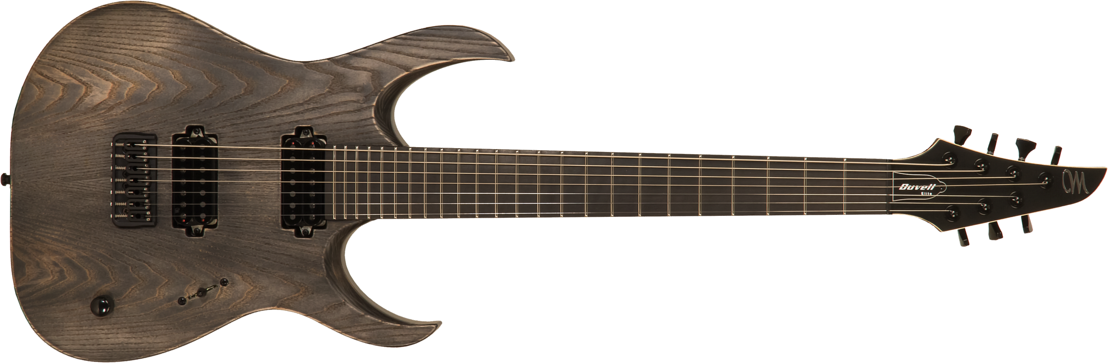 Mayones Guitars Duvell Elite Gothic 7 40th Anniversary 2h Tko Eb #df2205923 - Antique Black Satin - 7-saitige E-Gitarre - Main picture