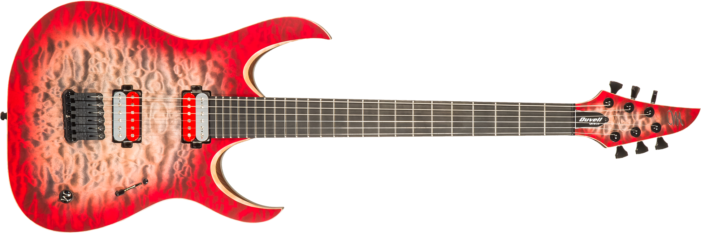 Mayones Guitars John Browne Duvell Qatsi 2.0 6 Signature 2h Bare Knuckle Ht Eb #df2212239 - Ruby Burst - E-Gitarre in Str-Form - Main picture