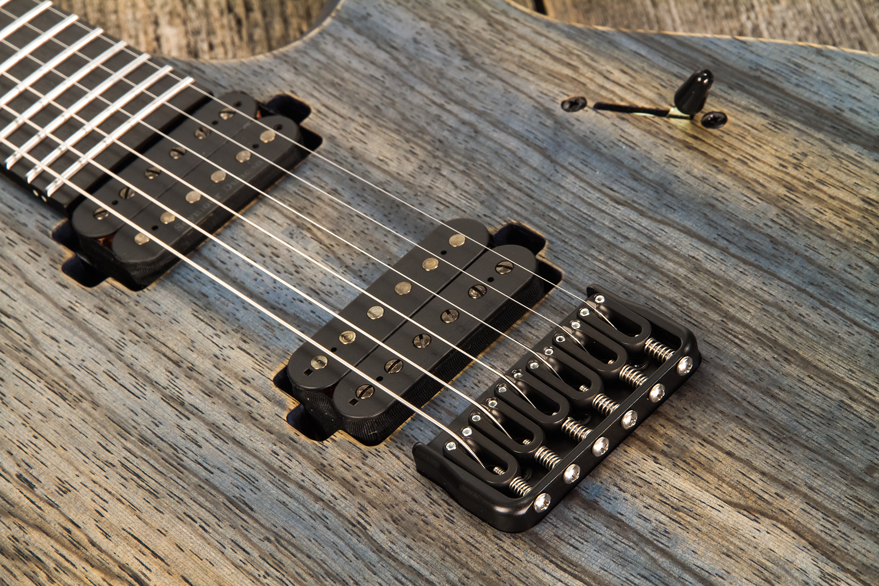 Mayones Guitars Duvell Bl 6 2h Seymour Duncan Ht Eb #2210151 - Antique Blue - E-Gitarre in Str-Form - Variation 4