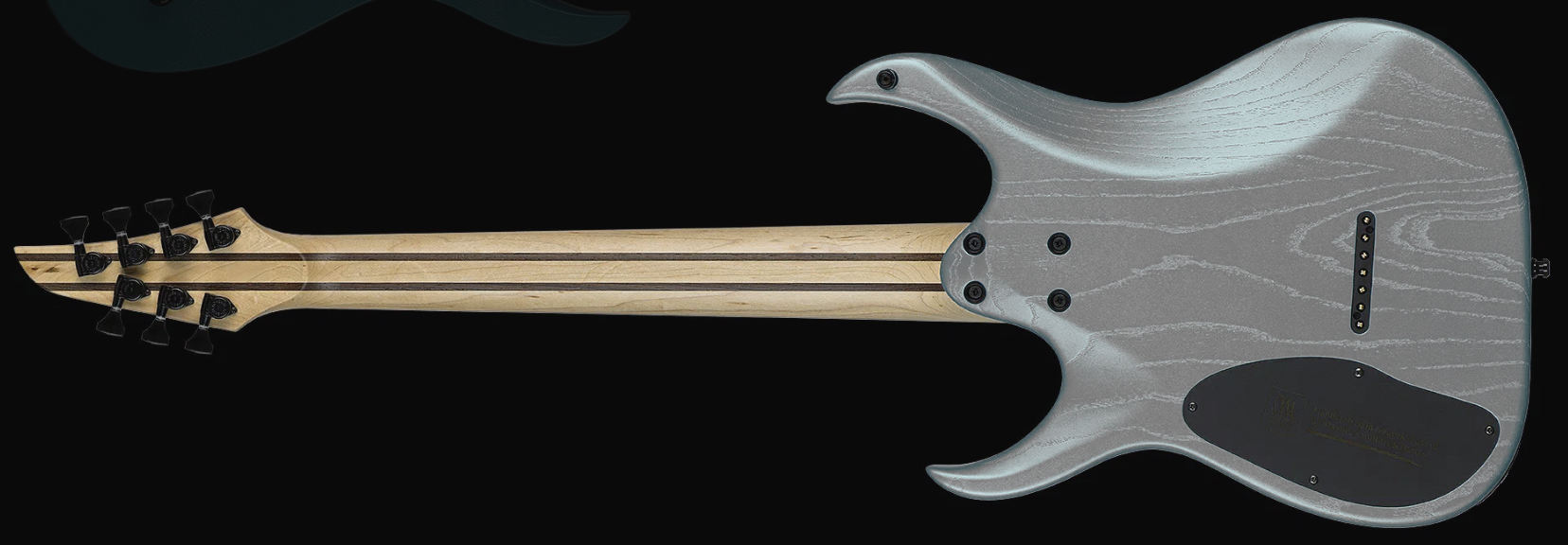 Mayones Guitars Duvell Dt7 7c Baryton 2h Ht Bl - Gunmetal Grey Metallic Matt - Bariton E-Gitarre - Variation 1