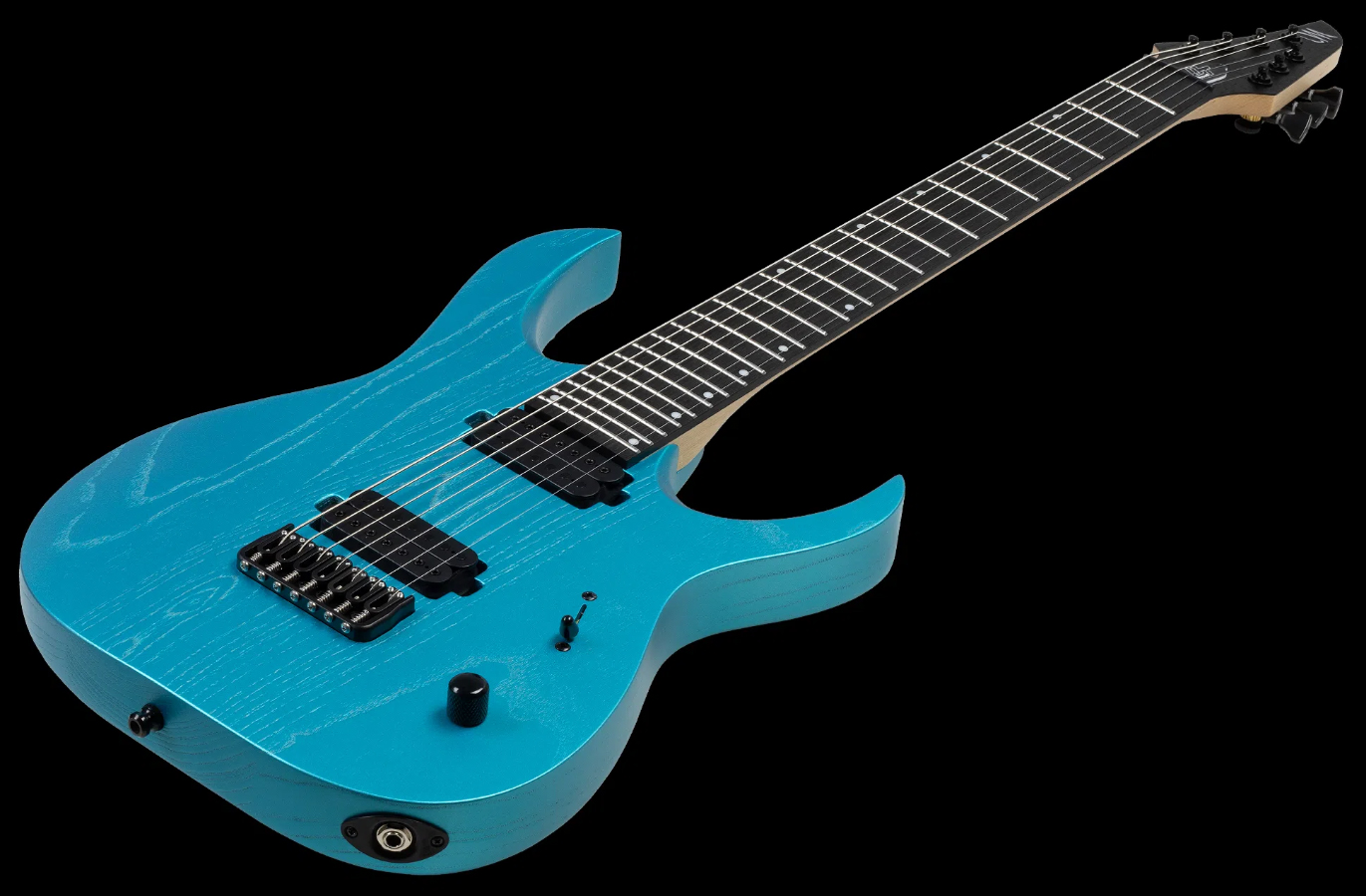 Mayones Guitars Duvell Dt7 7c Baryton 2h Ht Bl - Opal Blue Metallic Matt - Bariton E-Gitarre - Variation 2