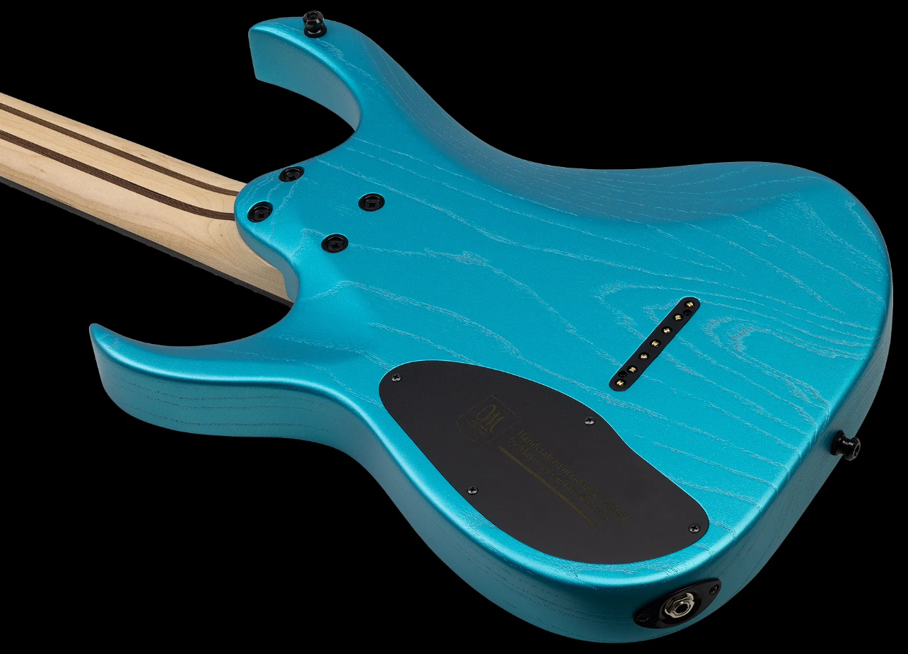 Mayones Guitars Duvell Dt7 7c Baryton 2h Ht Bl - Opal Blue Metallic Matt - Bariton E-Gitarre - Variation 3
