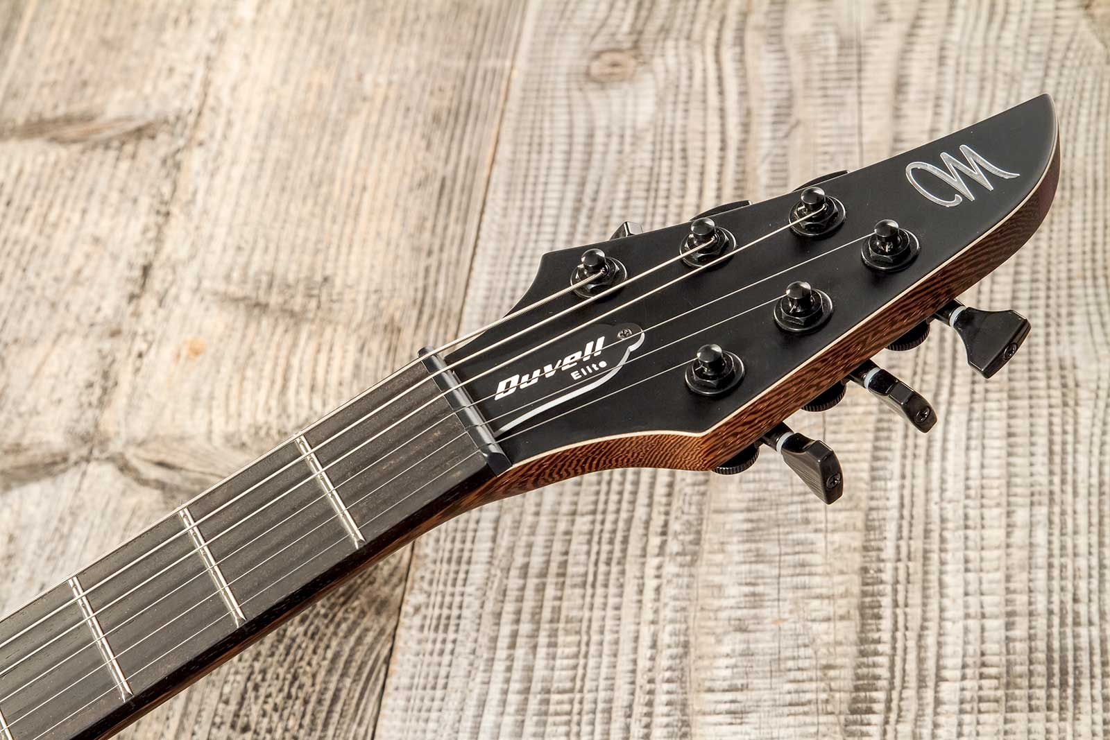 Mayones Guitars Duvell Elite 6 2h Bare Knuckle Ht Eb #df2301294 - Trans Dirty Red Satine - E-Gitarre aus Metall - Variation 7