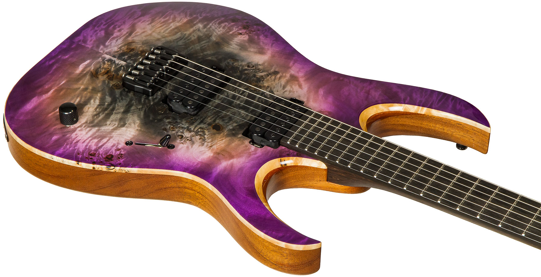Mayones Guitars Duvell Elite 6 Hh Seymour Duncan Ht Eb #df2105470 - Supernova Purple - E-Gitarre aus Metall - Variation 2