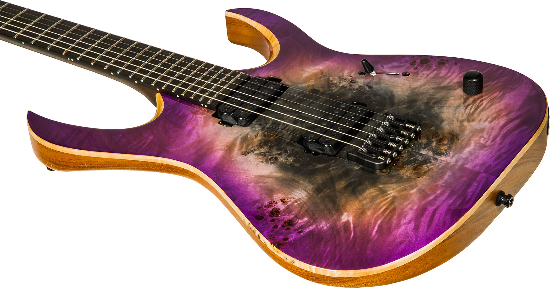 Mayones Guitars Duvell Elite 6 Hh Seymour Duncan Ht Eb #df2105470 - Supernova Purple - E-Gitarre aus Metall - Variation 3