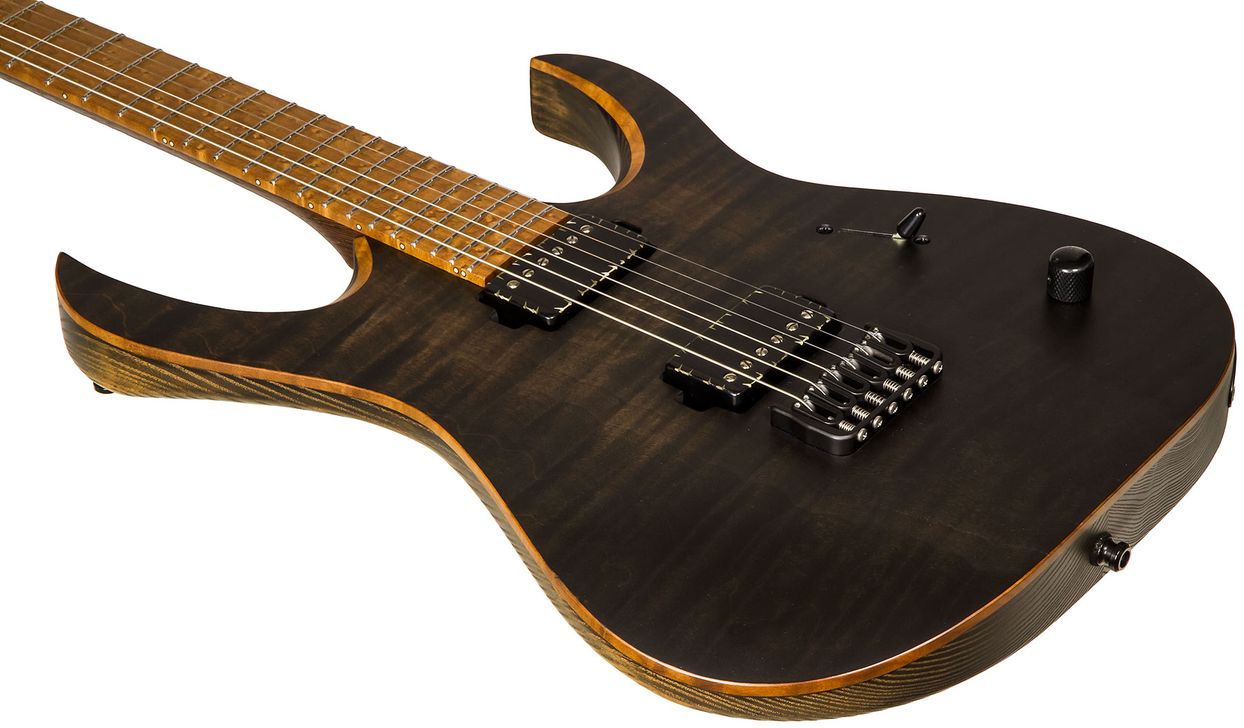 Mayones guitars Duvell Elite 6 #DF2106534 - trans jeans black 